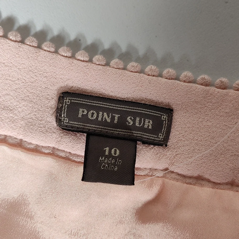 J. Crew Point Sur blush v-neck ruffle hem flutter‎ sleeve midi dress 10